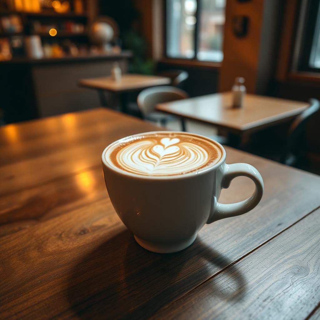 Kaffe med latte art
